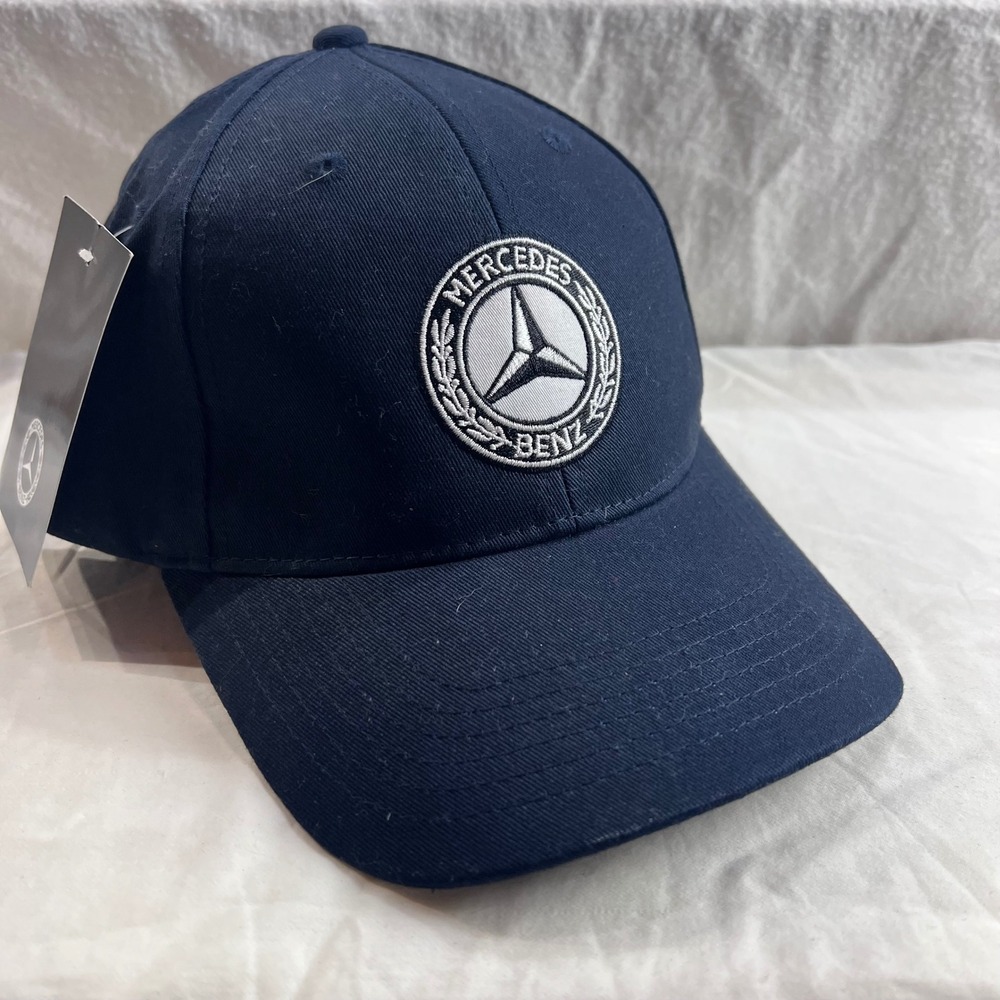 Mercedes Benz Classic Collection Navy Blue Cotton Embroidered Logo Hat B66041540